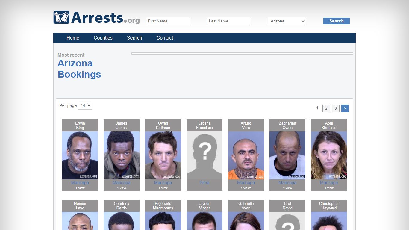 Arizona Arrests and Inmate Search